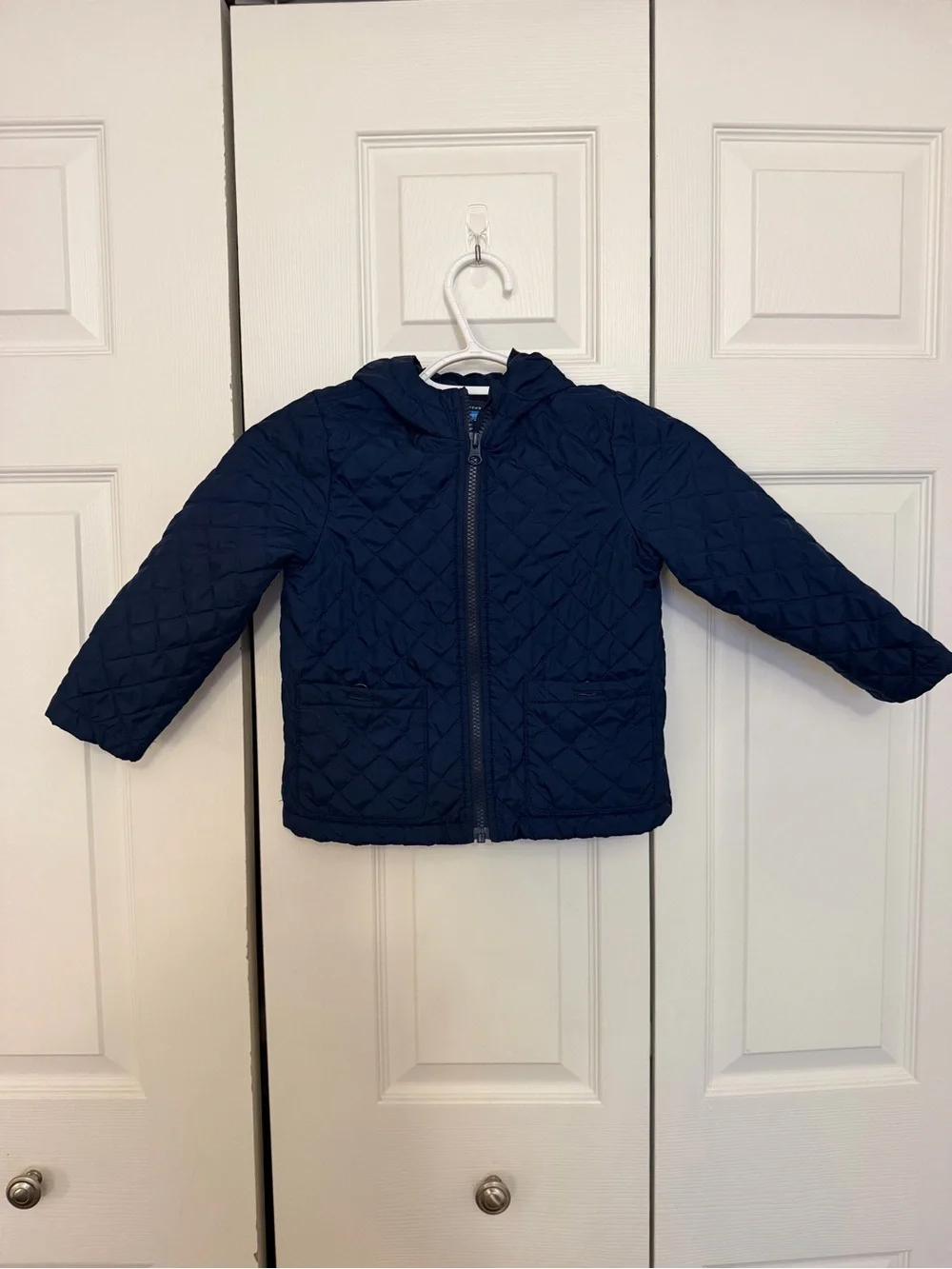 The Children's Place Navy Quilted Hooded Puffer Jacket